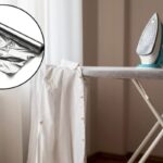 Il segreto per stirare più rapidamente e con risultati migliori consiste nell’utilizzare la carta stagnola sotto l’asse da stiro.