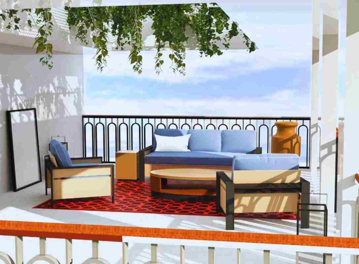 terrazzo arredato: idee